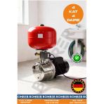 Böhrer Jet750sc Paslanmaz Gövdeli Bakır Sargılı 1 Hp 0.75Kw 24L İtalyan Tanklı Hidrofor Pompa - 4 Kat 4 Dai