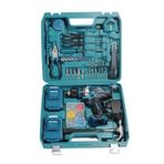 BÖHRER Şarjlı 258Vf 5000mAh Blue Çift Akülü Çekiçli Full Setli Akülü Vidalama Matkap Seti