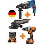 Böhrer Xr V58 Akülü Vidalama Matkap , 3200W Kırıcı Delici Hilti , 125 mm Büyük 2100W Taşlama Demir Kesme