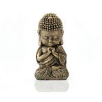 BOIHEGU Sevimli Bebek Buda Heykeli Kapalı, Dua Buda Odası Dekoru, 8 "Reçine Malzeme Buda Heykeli Manevi Dekorasyon