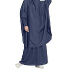 BOJON Müslüman iki parçalı dua elbisesi, kadınlar için, Abaya elbisesi, İslami orta doğu, Dubai Türkiye, maksi abiye, kaftan, tam uzunlukta tesettür elbisesi, B-koyu gri, Ölçü Birimi