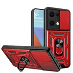 BOKYAS Xiaomi Redmi Note 13 Pro 4G/Poco M6 Pro 4G için zırhlı kılıf, sürgülü kamera korumalı kapak ve halka ayaklı [cep telefonu kılıfı, araç mıknatısı ile uyumlu] askeri darbeye dayanıklı kılıf,