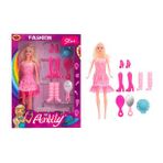 Bol Aksesuarlı Moda Kombini Oyuncak Bebek 30 cm Anlily Fashion Star Doll