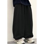 Bol Baggy Eşofman Altı Lastikli Paça Ayarlanabilir Unisex Erkek Kadın Gri Siyah Antrasit - 4XL