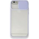 Bol Çeşit iPhone 6 Palm Buzlu Kamera Sürgülü Lila Silikon Kılıf