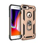 Bol Çeşit iPhone 7 Plus Sofya Yüzüklü Gold Silikon Kapak Kılıf