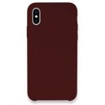 Bol Çeşit iPhone XS Max Lansman Legant Bordo Silikon Kılıf