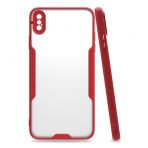 Bol Çeşit iPhone Xs Max Platin Kırmızı Silikon Kılıf