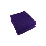 Bol Ticaret Tekstil 12 Adet Mor Mikrofiber Kuaför El Yüz Spor Havlusu Saç Boyası Tutmayan 50 X90 cm