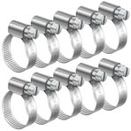 Bolatus Hortum kelepçeleri 16 – 25 mm, 10 adet sonsuz 304 paslanmaz çelik ayarlanabilir hortum kelepçesi, hortum kelepçesi, benzin hortumu, dizel boru, su borusu, ev gaz borusu için paslanmaz