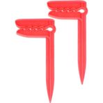 Boldy 2'li Havlu Kazığı - Plaj Mandalı - Havlu Mandalı - Kazıklı Mandal - Havlu Sabitleyici - Beach Towel Holder - Plaj Kazığı 2 Adet - Kırmızı