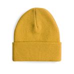 Boldy Klasik Spor Bere-Triko Bere-Unisex Nakışsız Bere-Düz Bere-Unisex Bere-Düz Klasik Bere (Hardal)