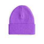 Boldy Klasik Spor Bere-Triko Bere-Unisex Nakışsız Bere-Düz Bere-Unisex Bere-Düz Klasik Bere (Lila)