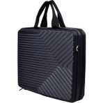 Boldy Laptop Çantası - Evrak Çantası - Waterproof Laptop Çantası - Sert Notebook Çantası - Sert Kabuklu Laptop El Çantası 15.6 Inç - Siyah