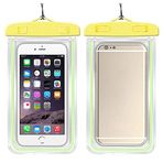 Boldy Su Geçirmez Telefon Kılıfı-Koruyucu Telefon Kılıfı-Waterproof-Sualtı Çekim-Cep Telefonu Su Geçirmez Koruyucu (Sarı)