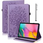 BOLELAW Google Pixel Tablet 2023 için Tablet Kılıfı, PU Deri Koruyucu Kılıf Stylus Kalem ile, Google Pixel Tablet 2023 için Belge Yuvaları (Lila)