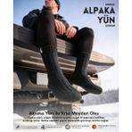Bolero Erkek Alpaka Yün Kışlık Çorap Siyah - 41 - 45