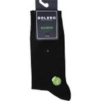 Bolero Erkek Premium Dikişsiz Bambu Çorap Siyah Simetri Desen - 41 - 45
