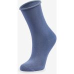 Bolero Roll Top Lastiksiz Kadın Indigo Bambu Soket Çorap - 35 - 39 - İndigo