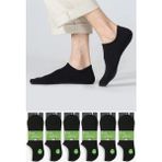 Bolero Socks 6'lı Silikonlu-Dikişsiz-Bambu Sneaker(Görünmez) Çorap - Standart - Çok Renkli