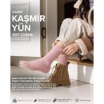 Bolero Socks Bolero Kadın Kaşmir Yumuşak Yün Bot Çorabı - 36 - 40 - Pembe