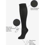 Bolero Unisex Uçuş & Seyahat Çorabı Siyah - 40 - 42