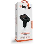 Bolfer Araç Içi Şarj Cihazı Çakmaklık Fm Transmitter Bluetooth USB Girişli - Siyah
