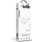 Bolfer Pd & USB Araç Şarj Soketi 40 W - Beyaz