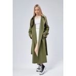 Bolivente Kadın Oversize Kuşaklı Trençkot - Haki