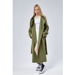 Bolivente Kadın Oversize Kuşaklı Trençkot