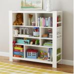 Bölmeli Mdf Montessori Kitaplık Oyuncak Dolabı