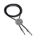 Bolo tie, deri kravat, erkekler ve kadınlar için, üniseks kolye, deri zincir, batı kovboy uzun kolye ucu