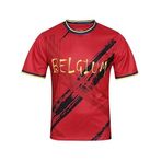 Bolognifi Avrupa/Amerika/Asya/Afrika Milli Takım Taraftarları Futbol Forması için 2026 Erkek formaları(Belgium,XL)