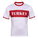 Bolognifi Erkek Futbol Forması Avrupa/Amerika Kupası Futbol Tişörtü Kazak Hayranları Footy Yarım Kollu(Türkiye,X-Large)