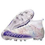 Bolognifi GOYBJCJSF-PURPLE Lila Renk Desenli Uzun Boy Erkek Futbol Ayakkabı