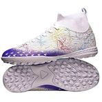 Bolognifi GOYBJCJSF-PURPLE1 Lila Renk Desenli Uzun Boy Erkek Futbol Ayakkabı