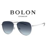 Bolon BL7218-A97 Genç Erkek,kadın,unisex Damla Çerçeveli Titanyum UV400 Güneş Gözlüğü - Gümüş - Mavi