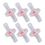 BOLORAMO 10 Paket Çekvalf, Tek Yönlü Çek Valf PP Plastik Bağlantı Hortumu Sıvı Gaz Balık Tankı Endüstrisi için Su Durdurma Diyaframlı Ozon Direnci(7mm transparent)