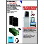 Bolsat Solar 6.2 Kw Set - 2400 Watt Panel - 800 Amper Jel Akü - 6200 Watt Tam Sinüs Akıllı Inverter - Gri