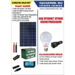 Bolsat Solar Aydınlatma Seti- 55 Watt Panel - 24 Amper Jel Akü