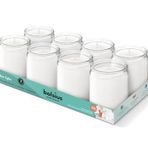 bolsius Starlight Şeffaf Renkli Cam Kavanozda Beyaz Mum - Vegan Dostu - Akşam Yemeği, Ev, Dekorasyon, Düğün - 82/68mm - 50 Saat Yanma Süreli - 8’li Paket