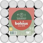 Bolsius Tealight Mum 50 Adet, 4 Saat Uzun Yanma Süreli, Dumansız & Parfümsüz, Beyaz Dekoratif Mum, Doğal Bitki Mumu, Palmiye Yağı İçermez