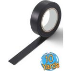 BOLTER CHEMİCAL PRODUCTS Elektrikçi Bandı Siyah Izole Elektirik Bant Elektrik Bandı Pvc 9 Metre 19 mm 10 Adet