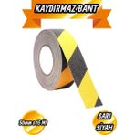 BOLTER CHEMİCAL PRODUCTS Kaydırmaz Zemin Bandı Sarı-Siyah 50MMX15MT - Bant