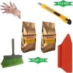 Bolton 6'lı Set 250 Gr. Duvar Kağıdı Yapıştırıcısı (2xTutkal-Fırça-Spatula-Falçata-Şeffaf Eldiven ) - 1 Adet