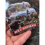 Bolu Göynük Zafer Kulesi Magneti - Ahşap Magnet - 9 cm - Dekoratif