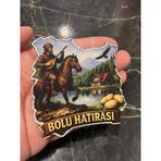 Bolu Köroğlu Gölcük Magneti - Ahşap Magnet - 9 cm - Dekoratif