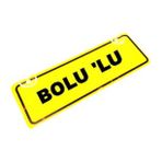 BOLU 'LU Yazılı Sarı Dekor Plaka Sök Tak Pratik yeni nesil