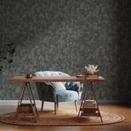 Bölünmüş Renk Desenli Duvar Kağıdı | VERA 1504-5, Koyu, Gri / 1.06x15.6 m - 16.5 m², CERTIFIATIONS: CE, Fire Retardant, ISO 9001, ISO 10002, OHSAS 18001, ISO 14001, IGI Membership