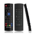Bolwins Q97C Air Mouse 2.4G IR uzaktan kumanda – Android TV Box, HTPC, IPTV, Smart TV, PC, projektör, dizüstü bilgisayar ve medya oynatıcı için klavyeli evrensel Air Mouse